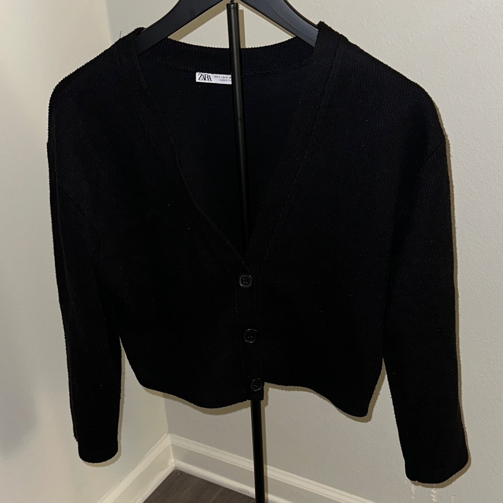 Zara Women's Classic Black Cardigan